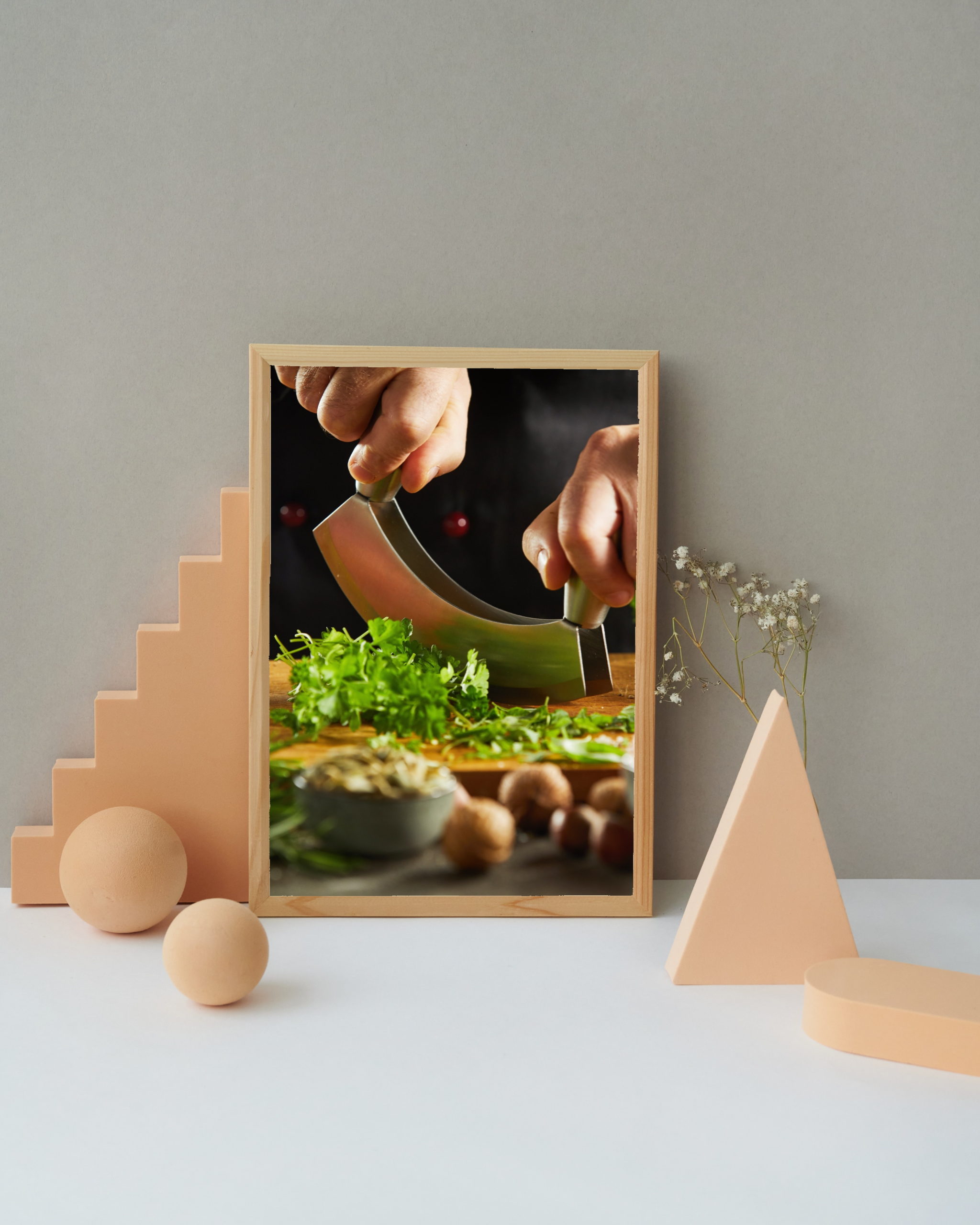 Mezzaluna framed but not that framed